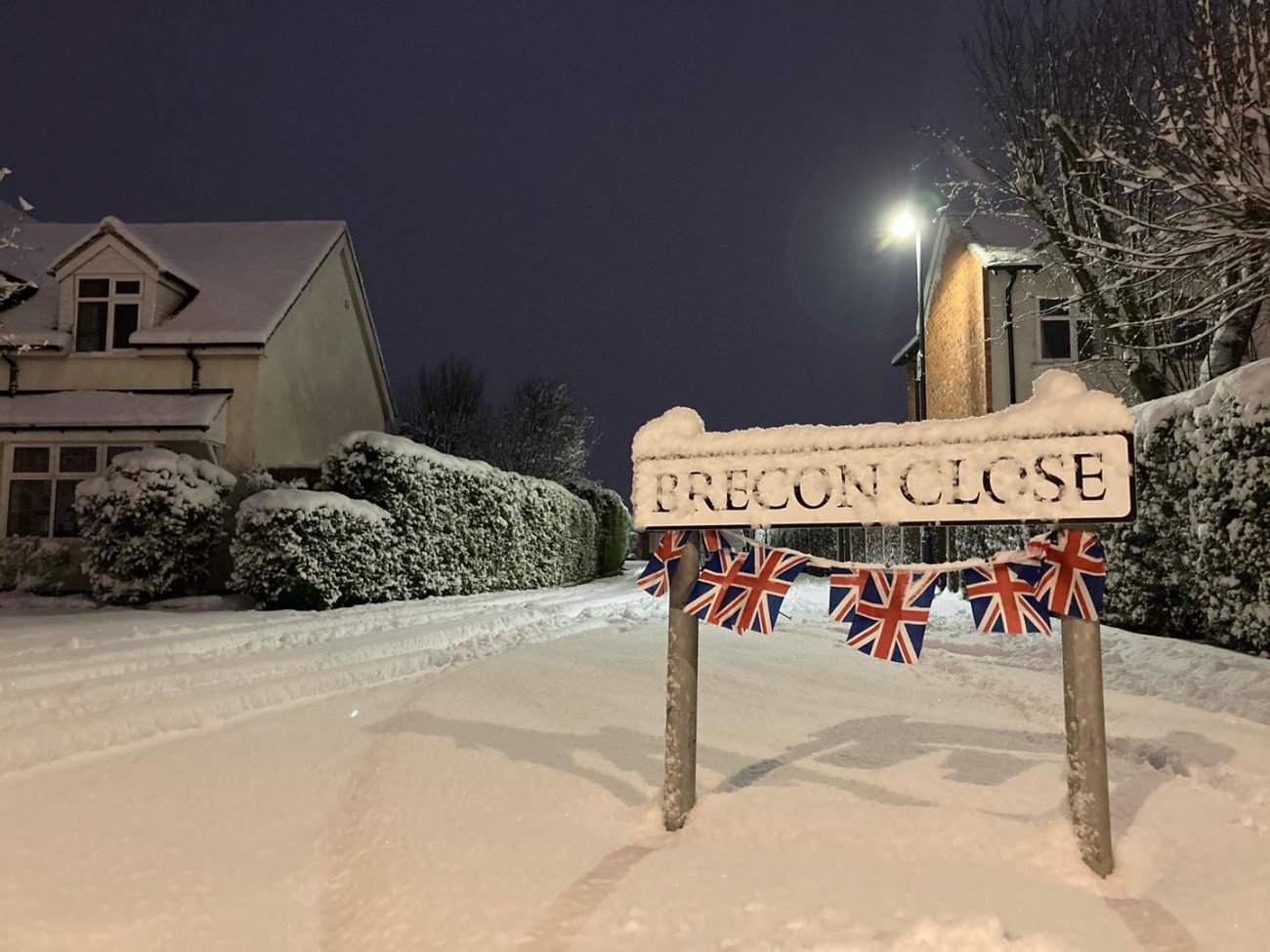 Photograph of Snowy Spondon Nights - Breacon Close