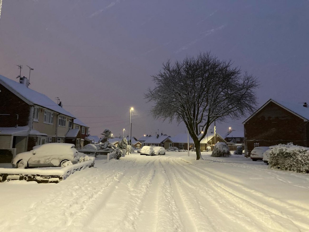 Photograph of Snowy Spondon Nights - Chesterton Road