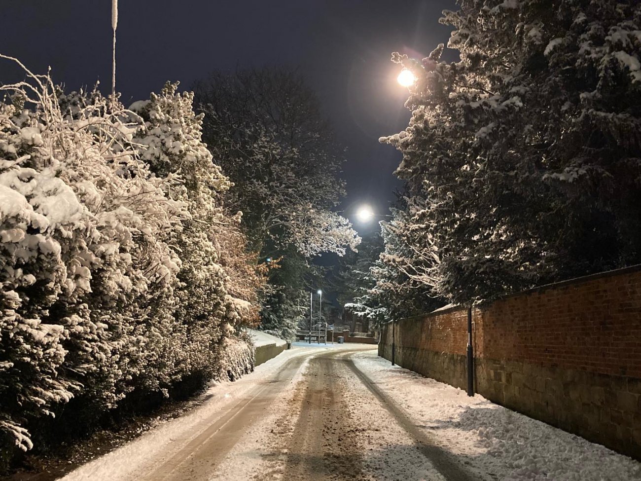 Photograph of Snowy Spondon Nights - Church Street