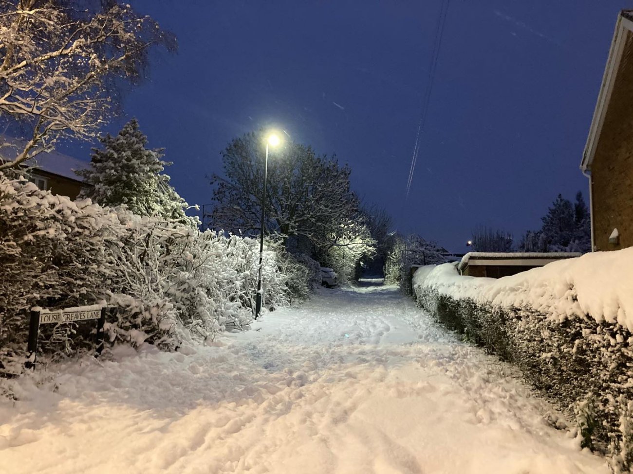 Photograph of Snowy Spondon Nights - Lousie Greaves Lane