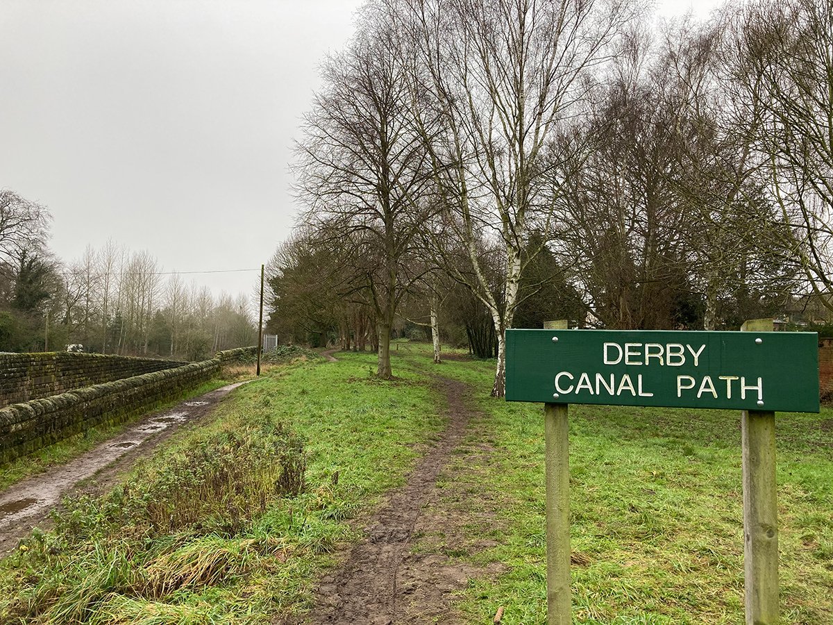 Photograph of Canal Path at the Borrowash end