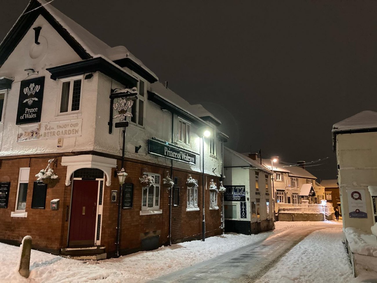 Photograph of Snowy Spondon Nights - Prince of Wales pub