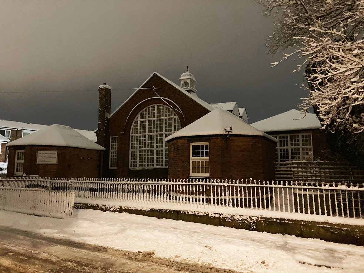 Photograph of The Old School in the snow