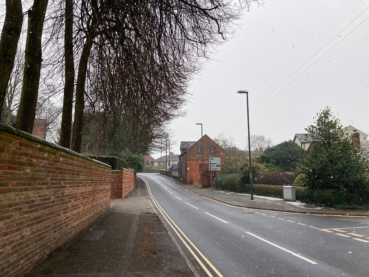 Photograph of Snow flurries on Sitwell Street