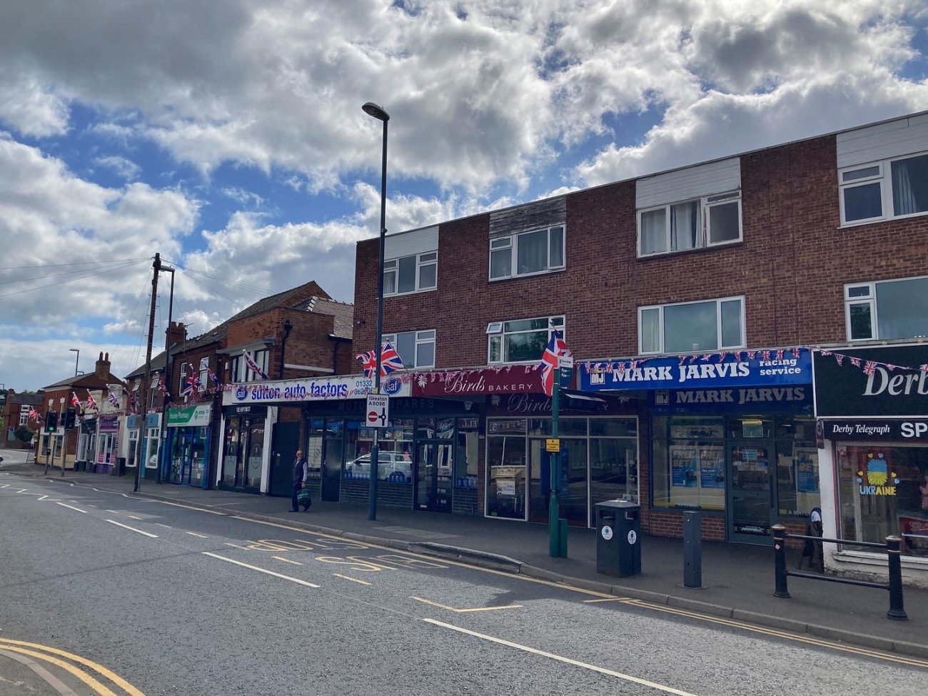 Photograph of Sitwell Street decorated for the Queen's Platinum Jubilee