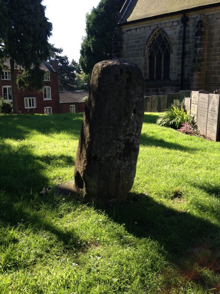 Photograph of Saxon Stone at St Werburgh's Church