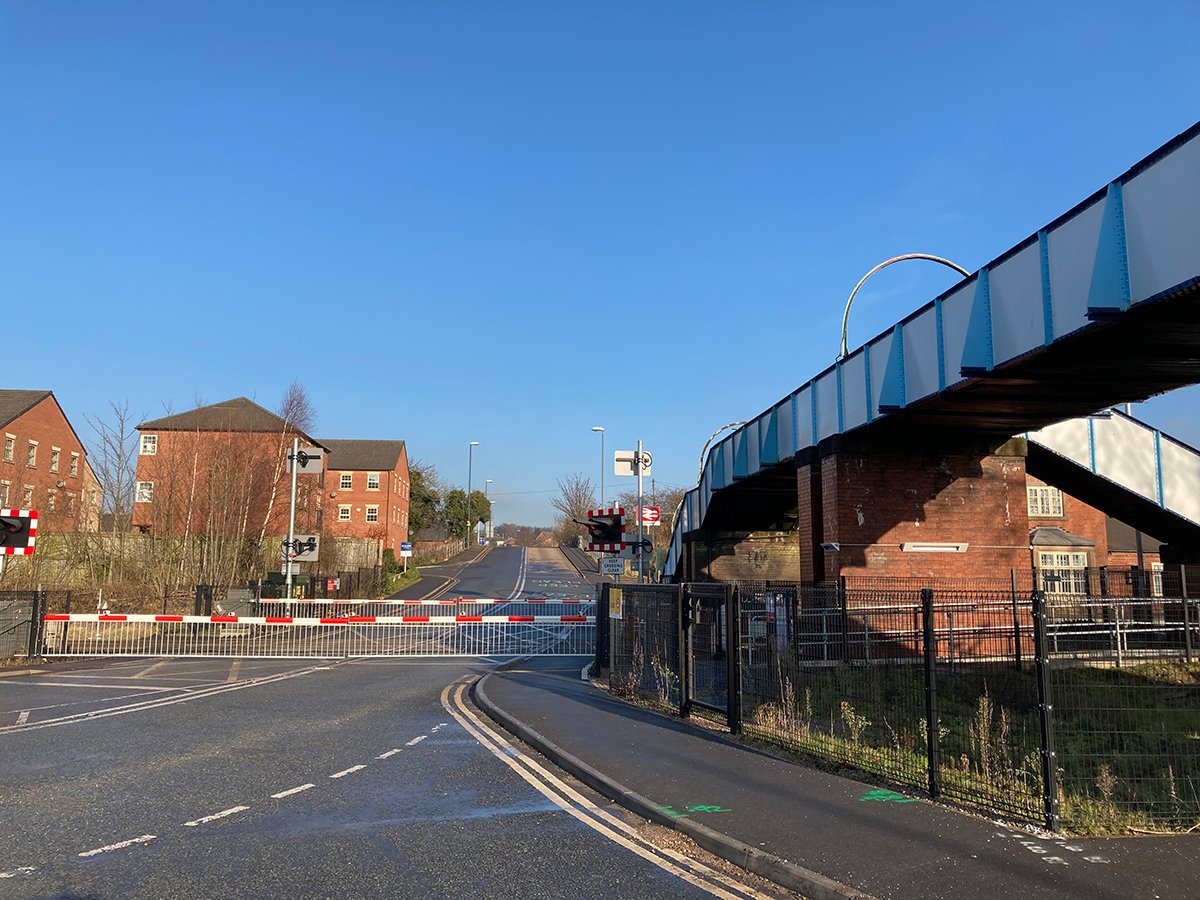 Photograph of Station Road viewed from Celanese