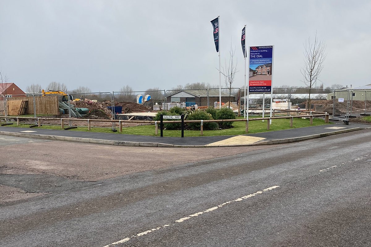 Photograph of The Dial housing development on Nottingham Road, 2021